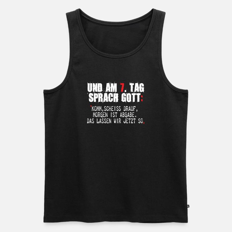 Graffiti-Style Protestgestaltung mit Zitaten - Männer Premium Bio Tank Top - Schwarz