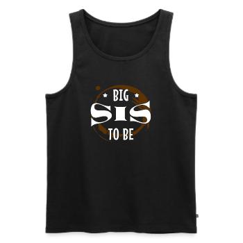 Geschwisterliebe Großer Bruder Sis Statement - Männer Premium Bio Tank Top - Schwarz - Vorne - AI Model Male 178 light (178cm)