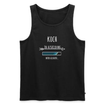 Koch Kochen Ausbildung Beruf Geschenk - Männer Premium Bio Tank Top - Schwarz - Vorne - Michal (187cm)