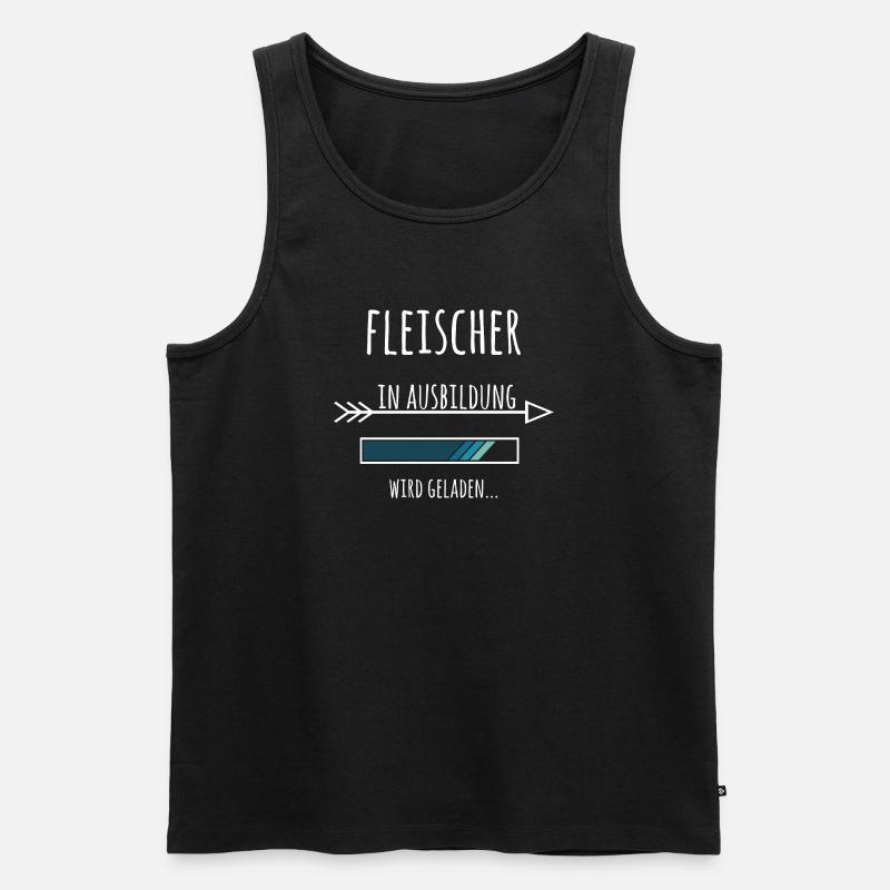 Ausbildung Fleischer Metzger Beruf - Männer Premium Bio Tank Top - Schwarz