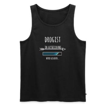 Drogist Ausbildung Beruf Geschenk Drogerie - Männer Premium Bio Tank Top - Schwarz - Vorne - Michal (187cm)
