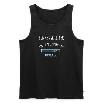 Binnenschiffer Ausbildung Beruf Geschenk - Männer Premium Bio Tank Top - Schwarz - Vorne - Michal (187cm)