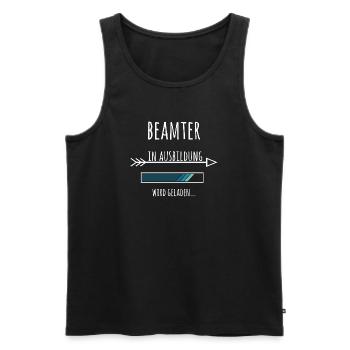 Beamter Beamtenlaufbahn Ausbildung Geschenk - Männer Premium Bio Tank Top - Schwarz - Vorne - Michal (187cm)