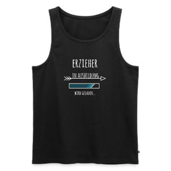 Erzieher Ausbildung Beruf Kindergarten KITA - Männer Premium Bio Tank Top - Schwarz - Vorne - Michal (187cm)