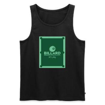 Billards Symbole de table de billard 8-ball Graphic Club - Débardeur bio Premium Homme - noir - Devant - Michal (187cm)