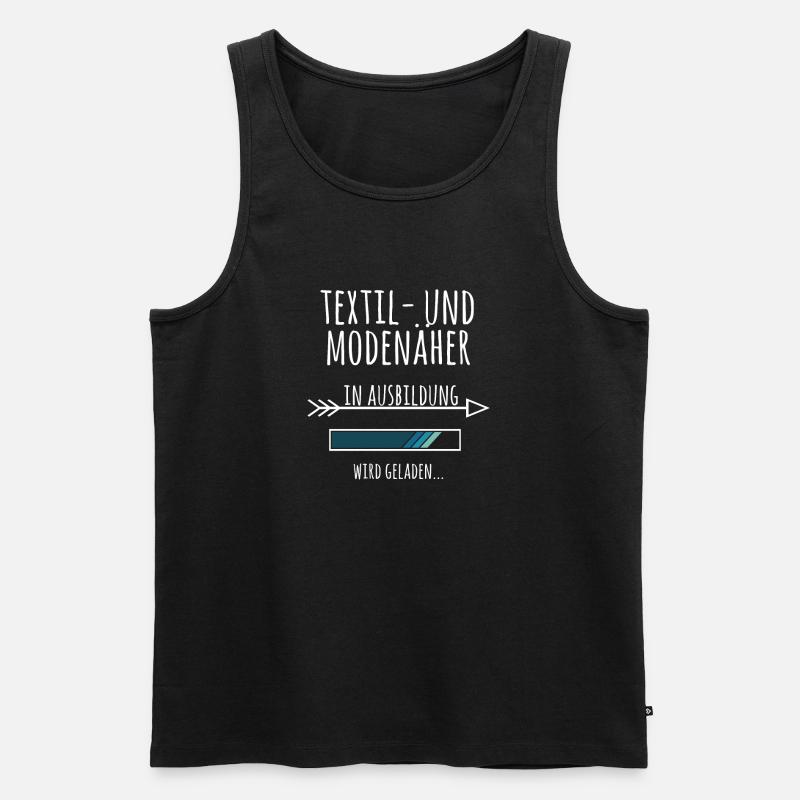 Textil und Modenäher Ausbildung Beruf Geschenk - Männer Premium Bio Tank Top - Schwarz