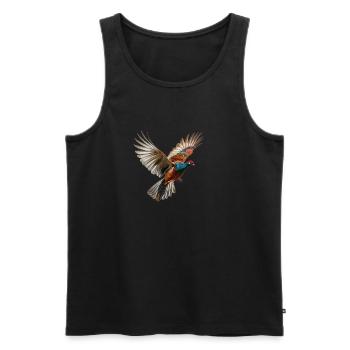Pheasant Gift Bird Nature Animal Partridge Quail - Men's Premium Organic Tank Top - black - Front - AI Model Male 178 light (178cm)