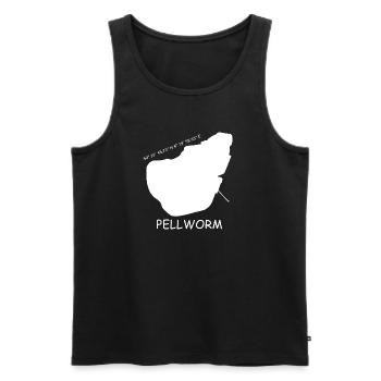 Pellworm Koordinaten - Männer Premium Bio Tank Top - Schwarz - Vorne - AI Model Male 178 light (178cm)