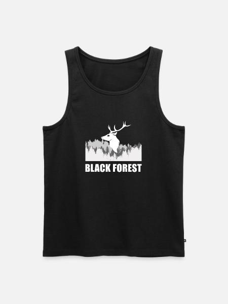 Black Forest - Männer Premium Bio Tank Top - Schwarz
