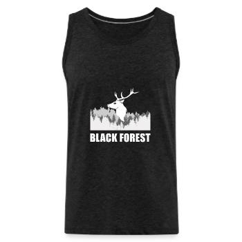 Black Forest - Männer Premium Bio Tank Top - Anthrazit - Vorne - Alexander (188cm)