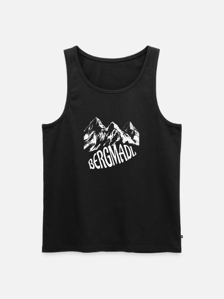 Bergmadl - Männer Premium Bio Tank Top - Schwarz