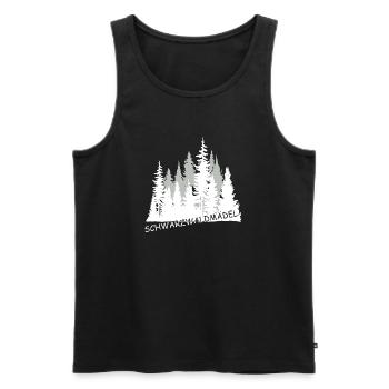 Schwarzwaldmädel - Männer Premium Bio Tank Top - Schwarz - Vorne - Michal (187cm)
