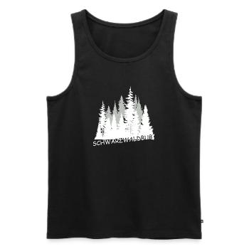 Schwarzwaldbub - Männer Premium Bio Tank Top - Schwarz - Vorne - Michal (187cm)