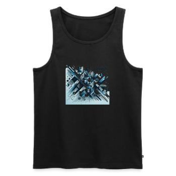 Season's Greetings - Männer Premium Bio Tank Top - Schwarz - Vorne - AI Model Male 178 light (178cm)