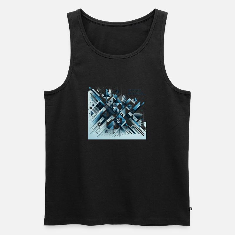 Season's Greetings - Männer Premium Bio Tank Top - Schwarz