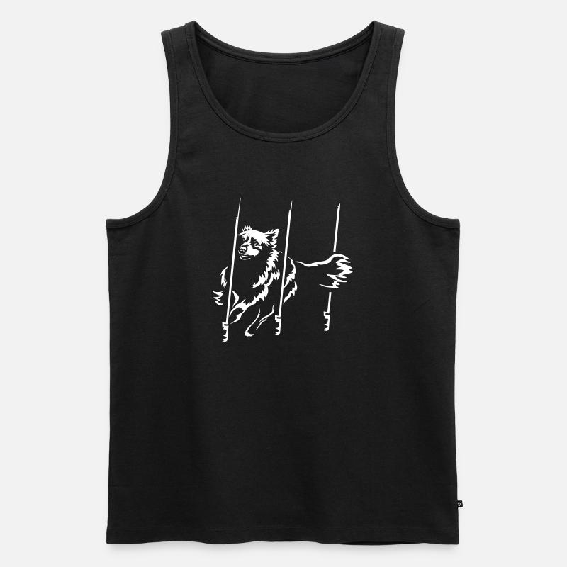 Australian Shepherd "Black Edition" - Männer Premium Bio Tank Top - Schwarz
