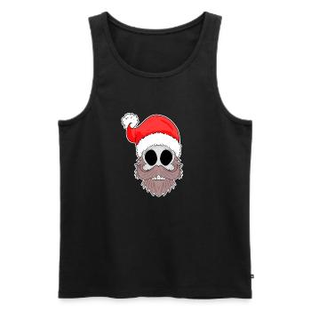 Santa Claus Skull - Men's Premium Organic Tank Top - black - Front - Michal (187cm)