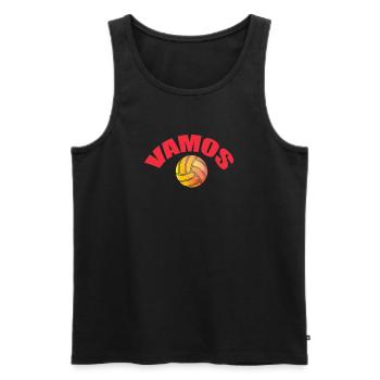Vamos - Men's Premium Organic Tank Top - black - Front - AI Model Male 178 light (178cm)