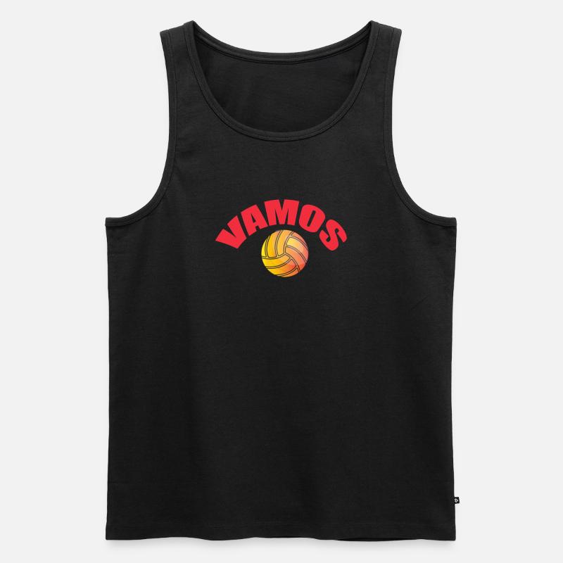 VAMOS - Männer Premium Bio Tank Top - Schwarz