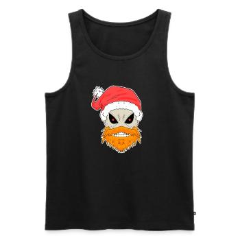 Santa Claus Skull - Men's Premium Organic Tank Top - black - Front - Michal (187cm)