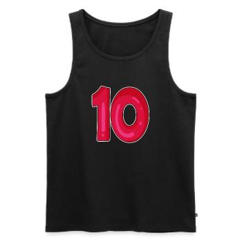 10 - Débardeur bio Premium Homme - noir - Devant - Michal (187cm)