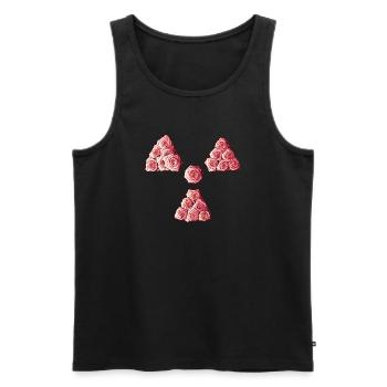 Radioaktive Kleerose, Manip, Radioradiologie - Männer Premium Bio Tank Top - Schwarz - Vorne - AI Model Male 178 light (178cm)