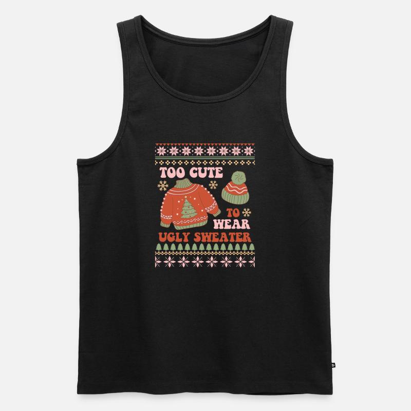 Hässlicher Weihnachtspullover - Männer Premium Bio Tank Top - Schwarz