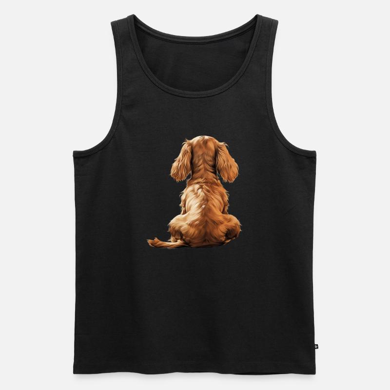 Cocker Spaniel - Männer Premium Bio Tank Top - Schwarz