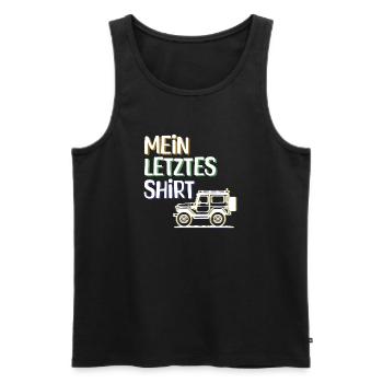 Caravan Camping Chilling Camping Statement Holiday - Men's Premium Organic Tank Top - black - Front - Michal (187cm)