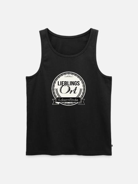 Lieblingsort Eckernförde - Männer Premium Bio Tank Top - Schwarz