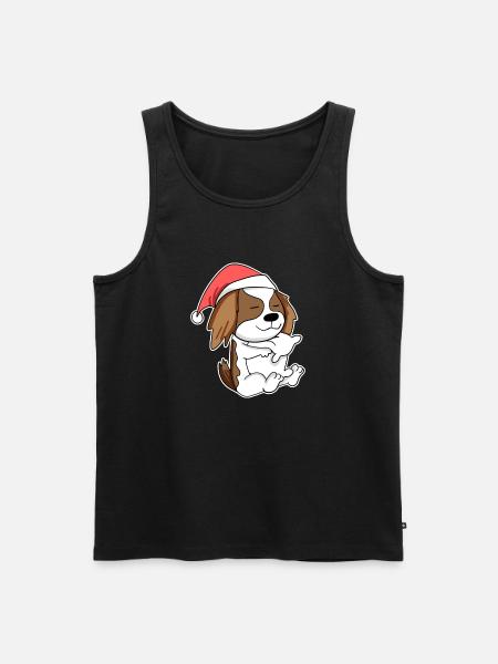 Cavalier King Charles Spaniel Hund Tier - Männer Premium Bio Tank Top - Schwarz