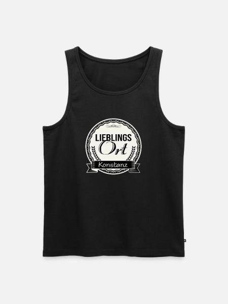 Lieblingsort Konstanz - Männer Premium Bio Tank Top - Schwarz