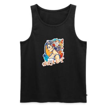 Braut - Männer Premium Bio Tank Top - Schwarz - Vorne - Michal (187cm)