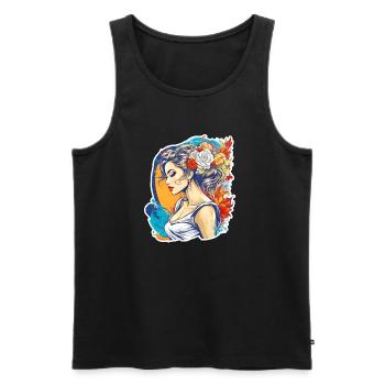 Braut - Männer Premium Bio Tank Top - Schwarz - Vorne - Michal (187cm)
