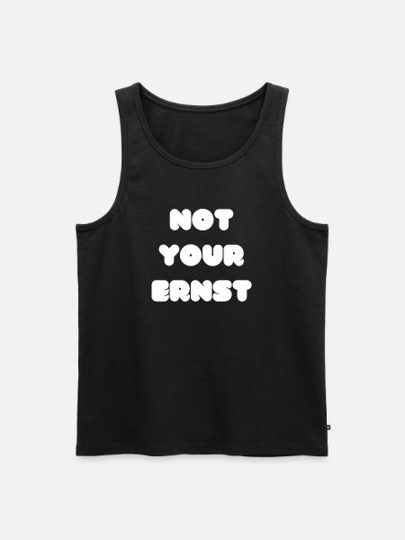 Not your Ernst Denglisch - Männer Premium Bio Tank Top - Schwarz