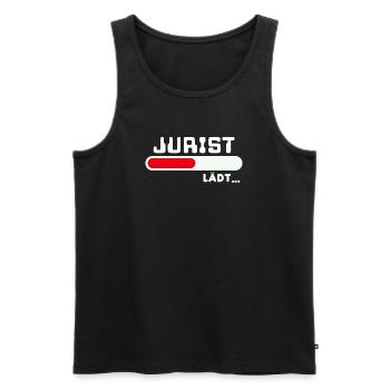 Karriere Jurist Statement Beruf Arbeiter Erfolg - Männer Premium Bio Tank Top - Schwarz - Vorne - Michal (187cm)