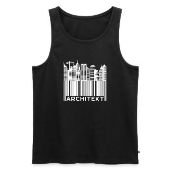 Architekt Spruch Job Vorgesetzter Beruf Karriere - Männer Premium Bio Tank Top - Schwarz - Vorne - AI Model Male 178 light (178cm)