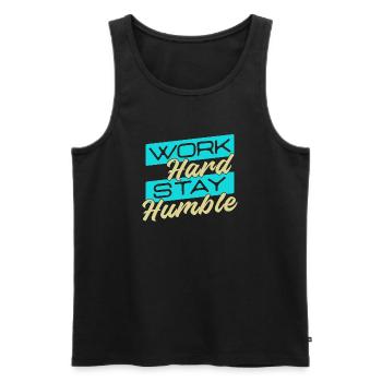 Employee Job Work Career Worker Profession - Men's Premium Organic Tank Top - black - Front - AI Model Male 178 light (178cm)