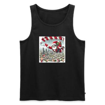 Weihnachts Design 13 - Männer Premium Bio Tank Top - Schwarz - Vorne - AI Model Male 178 light (178cm)