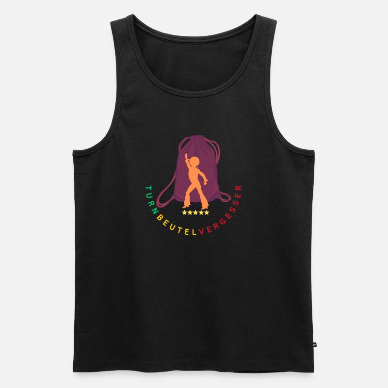 Turnbeutelvergesser 2 - Männer Premium Bio Tank Top - Schwarz
