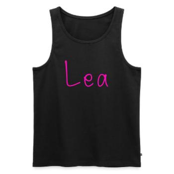 Leah - Men's Premium Organic Tank Top - black - Front - AI Model Male 178 light (178cm)