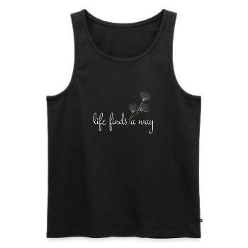 Life finds a way - Dandelion - Men's Premium Organic Tank Top - black - Front - Michal (187cm)