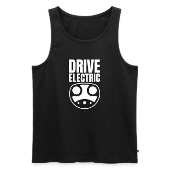 Drive Electric Supercharge - Fans de voitures électriques - Débardeur bio Premium Homme - noir - Devant - AI Model Male 178 light (178cm)
