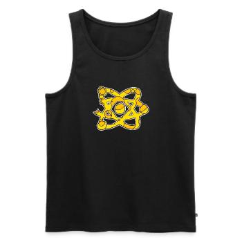 Symbole de la science Fromage scientifique - Débardeur bio Premium Homme - noir - Devant - Michal (187cm)