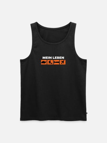 Workaholic Job Statement Karriere Arbeiter - Männer Premium Bio Tank Top - Schwarz