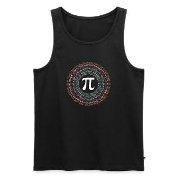 Pi Day - Happy Pi Day - Men's Premium Organic Tank Top - black - Front - AI Model Male 178 light (178cm)