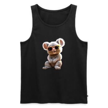 Koala Australia Koalas Koala Bear Cute Koala Bear - Men's Premium Organic Tank Top - black - Front - AI Model Male 178 light (178cm)
