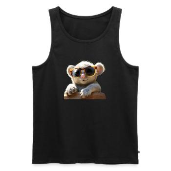 Koala Australia Koalas Koala Bear Cute Koala Bear - Men's Premium Organic Tank Top - black - Front - AI Model Male 178 light (178cm)