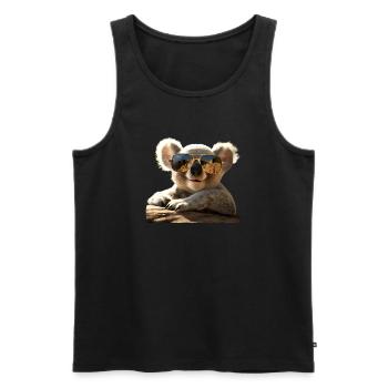 Koala Australia Koalas Koala Bear Cute Koala Bear - Men's Premium Organic Tank Top - black - Front - AI Model Male 178 light (178cm)