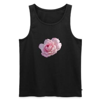 Rose Pink - Débardeur bio Premium Homme - noir - Devant - AI Model Male 178 light (178cm)